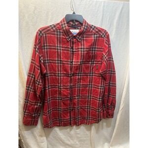 Columbia Men's Plaid Long Sleeve Shirt Size L